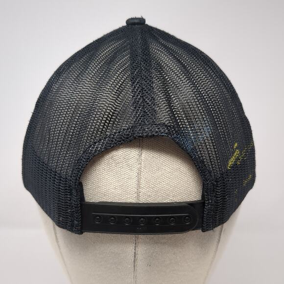 Columbia Patch Snapback Mesh Back Trucker Hat Black One Size Adjustable - Picture 6 of 8